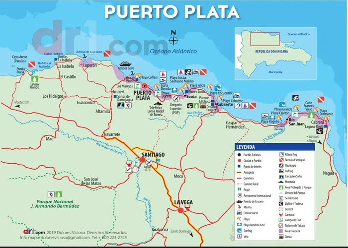 Tourist map Puerto Plata